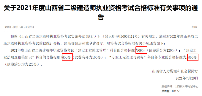 多省二建成绩可查！其中一省分数线下降6分！.png